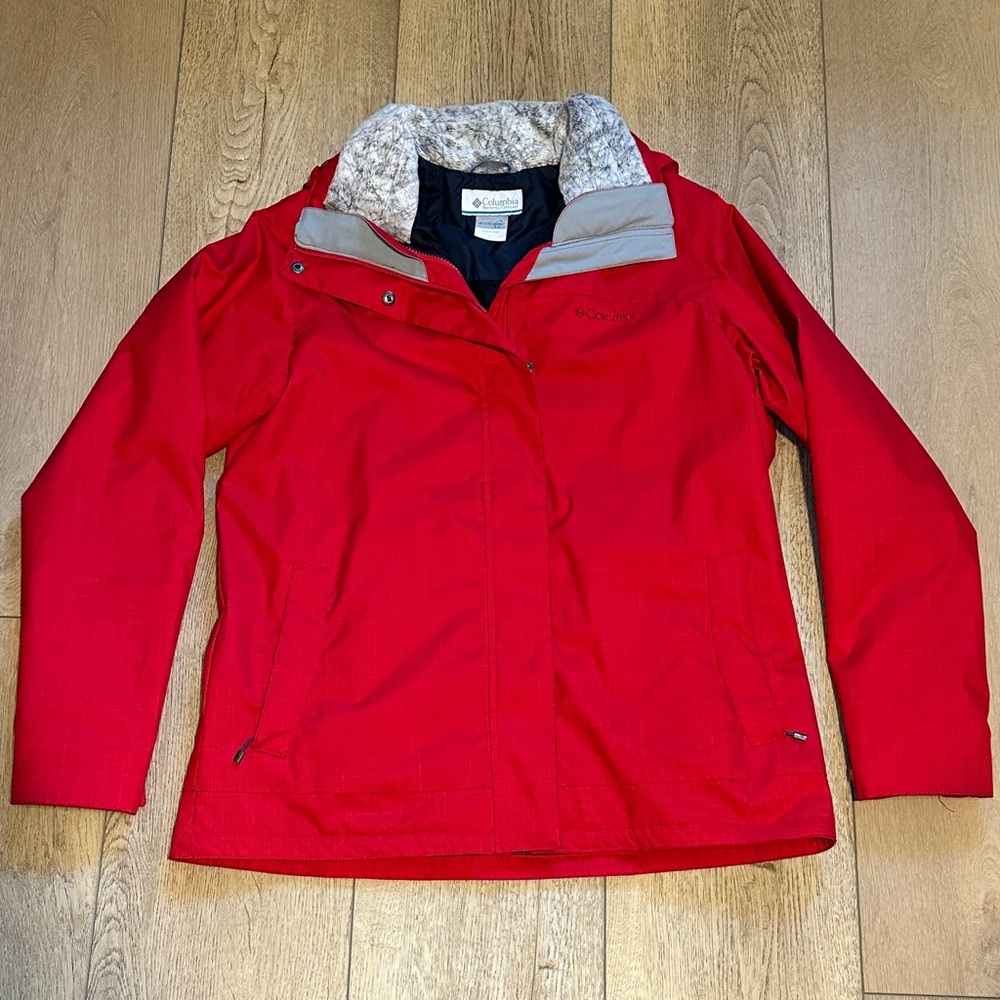 Women’s Columbia Interchange Red Jacket, Size Large